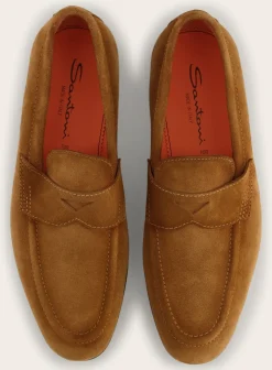 Suede Carlos Penny Loafers