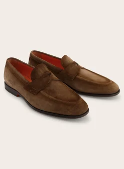 Suede Carlos Penny Loafers