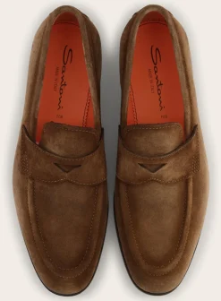 Suede Carlos Penny Loafers