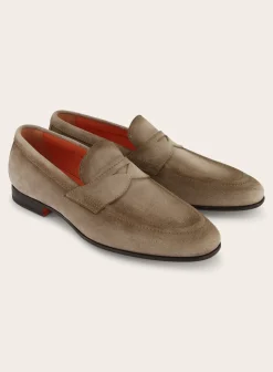 Suede Carlos Penny Loafers