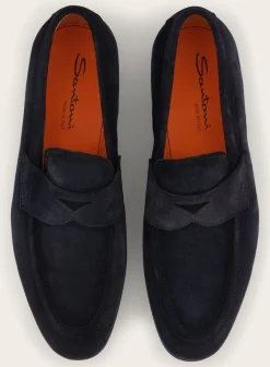 Suede Carlos Penny Loafers