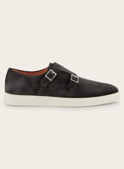 Suede Dubbele Gespsneakers Atlantis