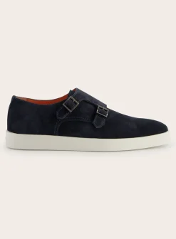 Suede Dubbele Gespsneakers Atlantis