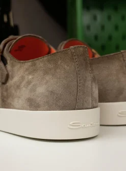 Suede Dubbele Gespsneakers Atlantis