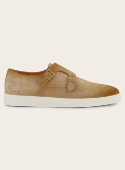 Suede Dubbele Gespsneakers Atlantis