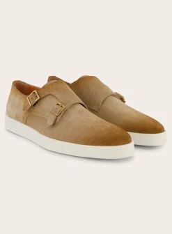 Suede Dubbele Gespsneakers Atlantis