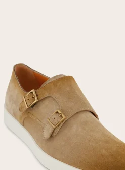 Suede Dubbele Gespsneakers Atlantis