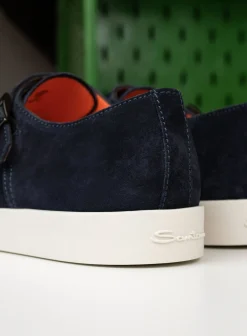 Suede Dubbele Gespsneakers Atlantis