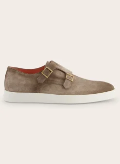 Suede Dubbele Gespsneakers Atlantis