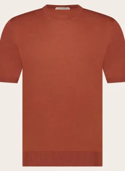 T-Shirt Van Katoen En Cashmere
