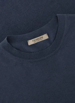 T-Shirt Van Katoen En Cashmere