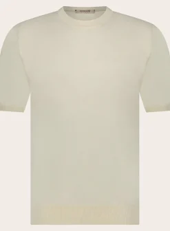 T-Shirt Van Katoen En Cashmere
