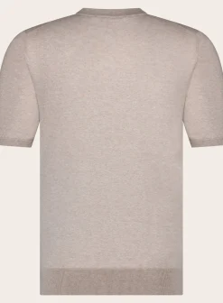 T-Shirt Van Katoen En Cashmere
