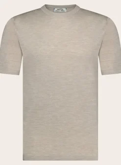 T-Shirt Van Katoen En Cashmere