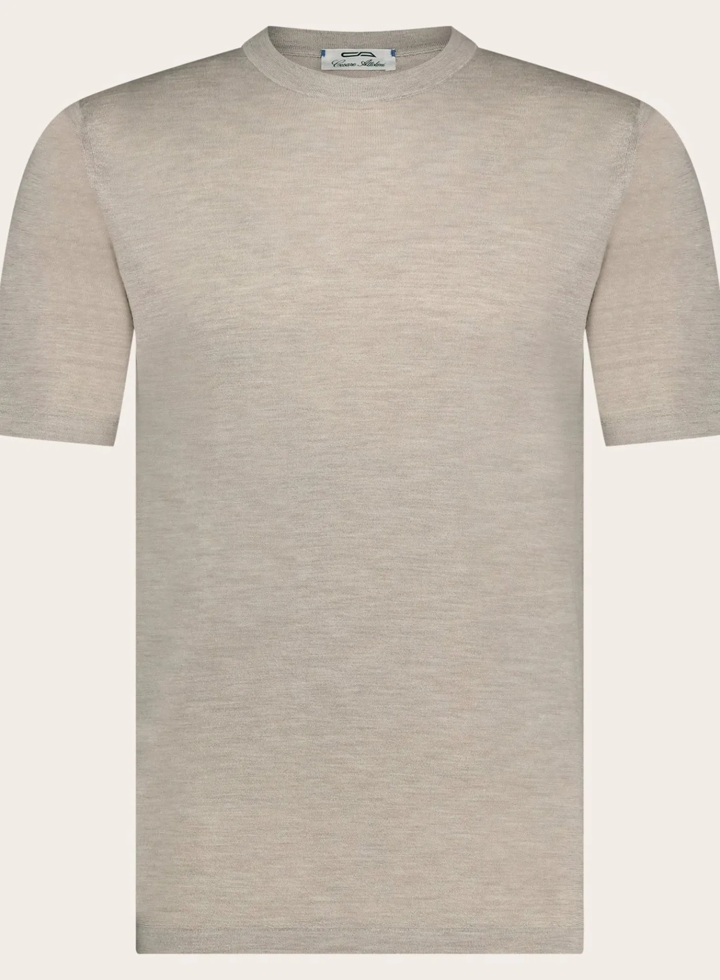T-Shirt Van Katoen En Cashmere