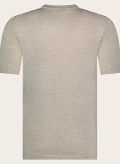 T-Shirt Van Katoen En Cashmere