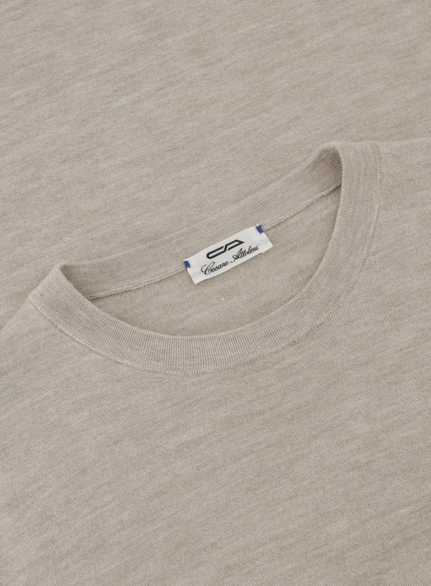 T-Shirt Van Katoen En Cashmere