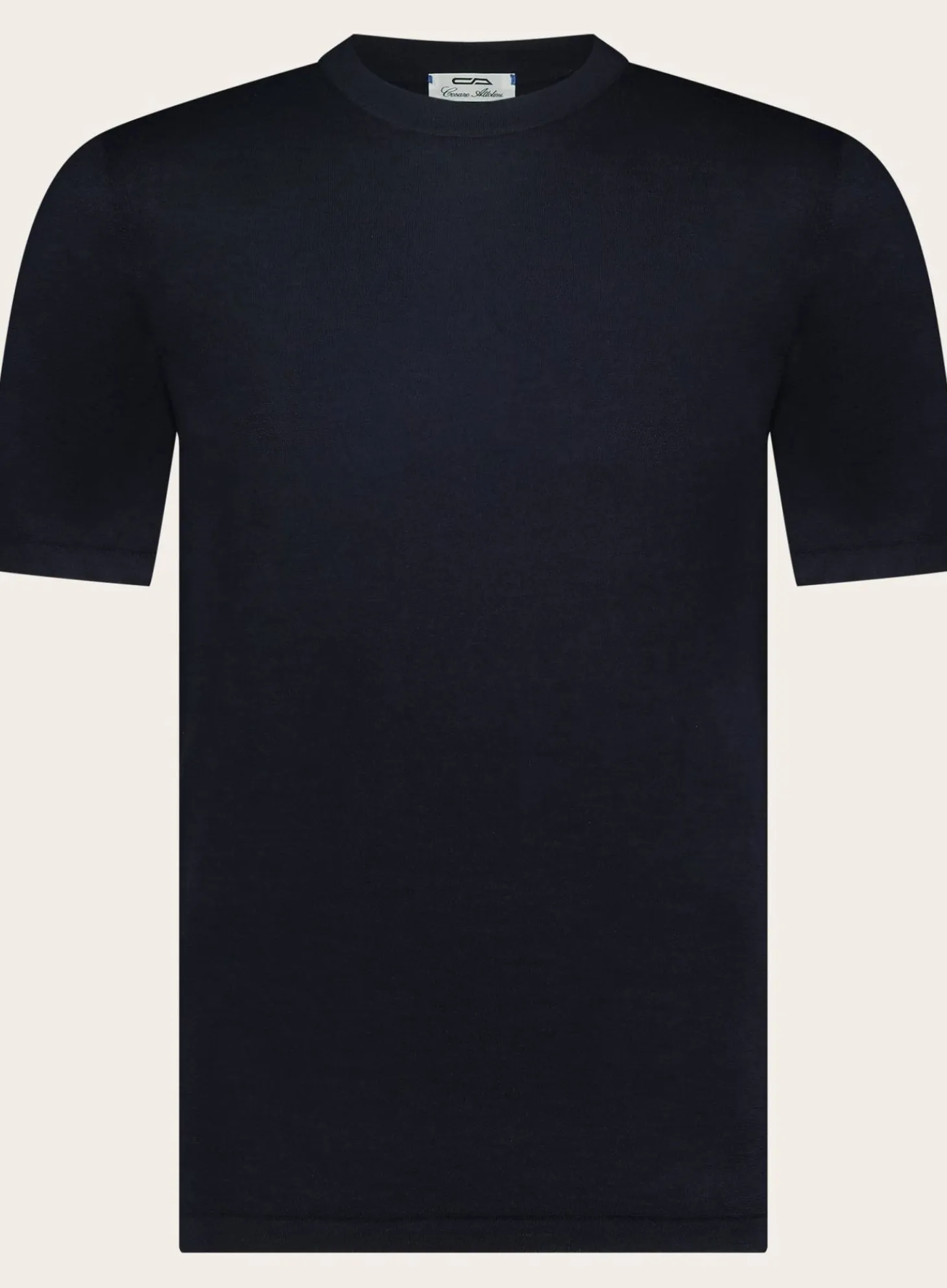T-Shirt Van Katoen En Cashmere